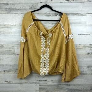 Barok Paris by Anthropologie no size long sleeve lightweight boho blouse